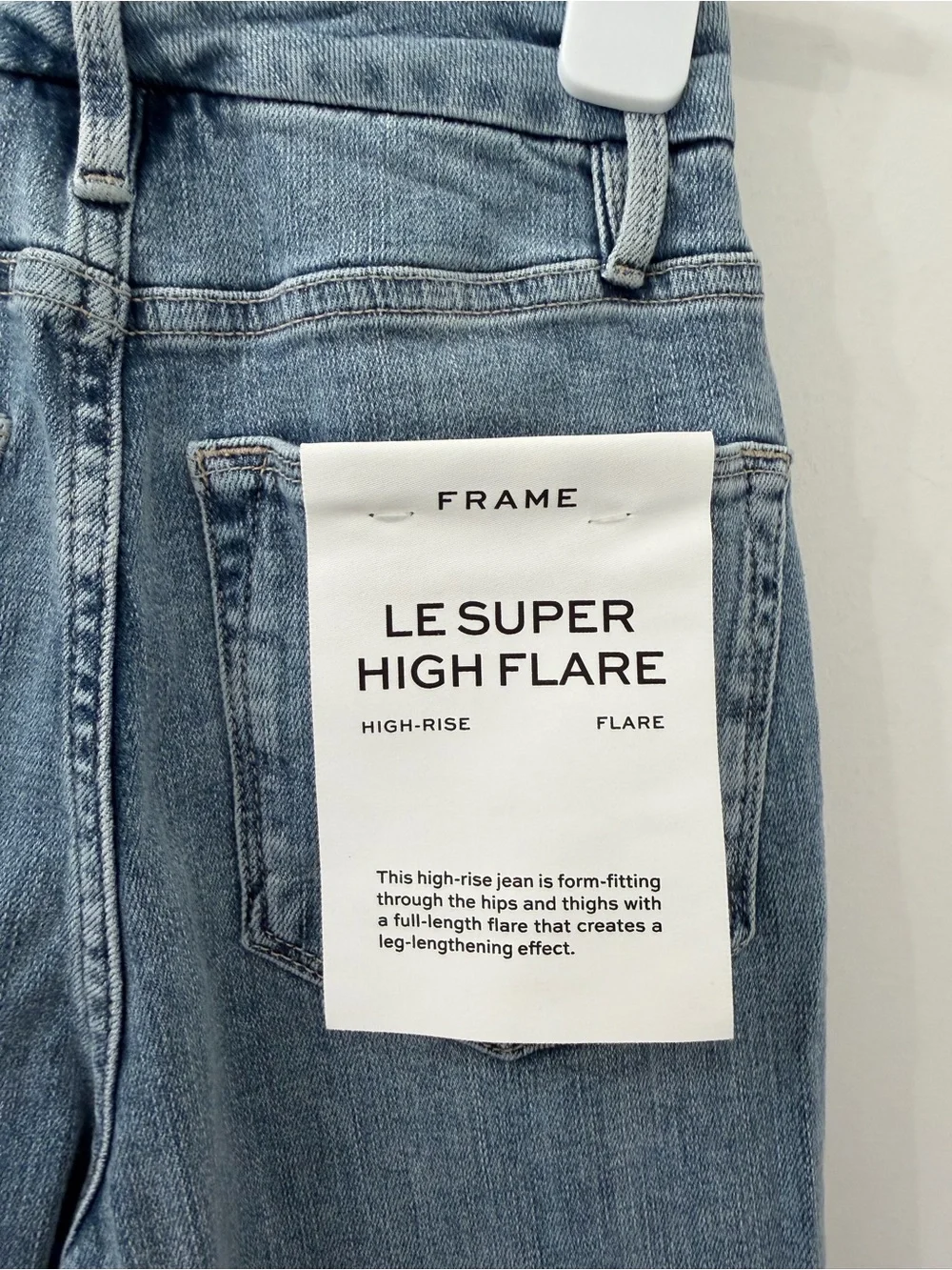 NWT FRAME Le Super High Flare Mid Wash High Rise Jeans